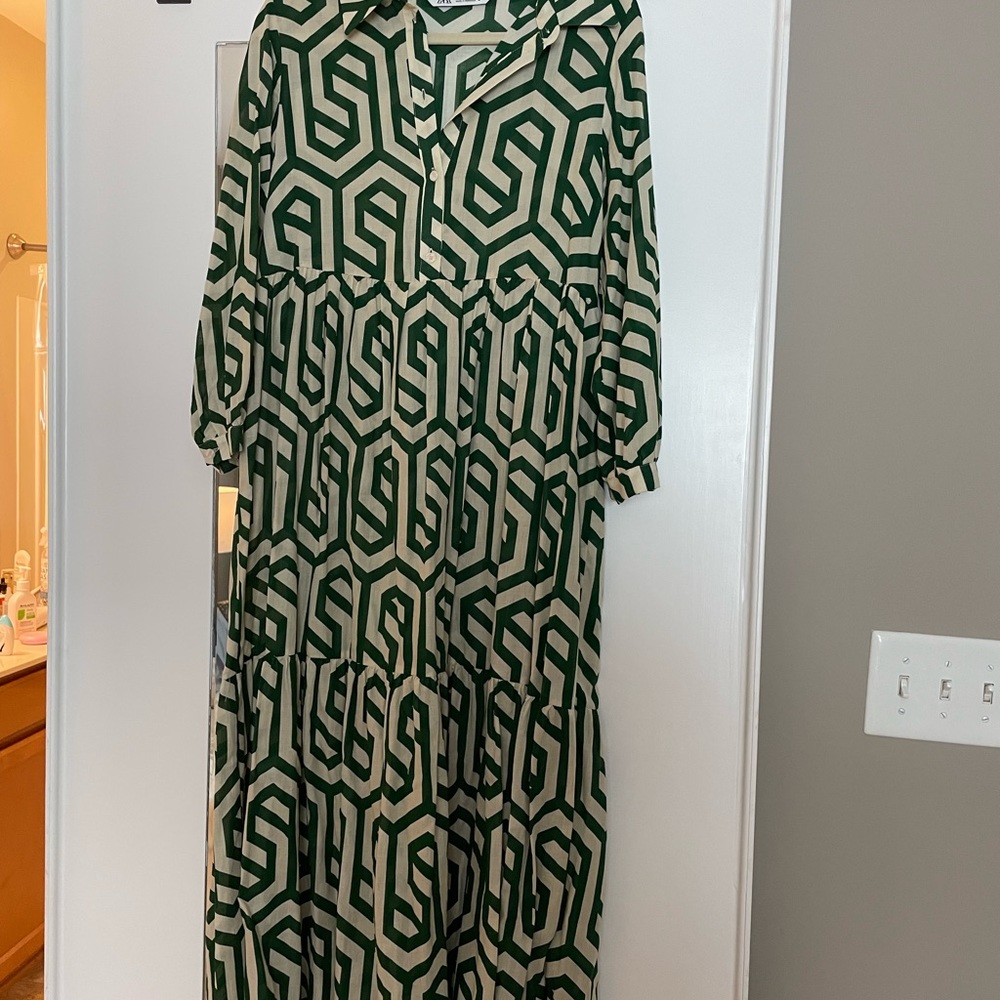 Zara Geometric Print Dress